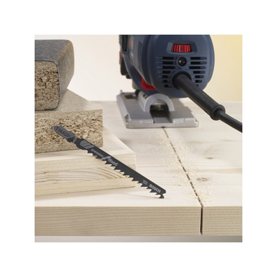 BOSCH ジグソーブレード 切断材料:木材、合板5～50mm、プラスチック～50mm precision for Wood 5本入り 有効長74mm  T-144DP 画像2