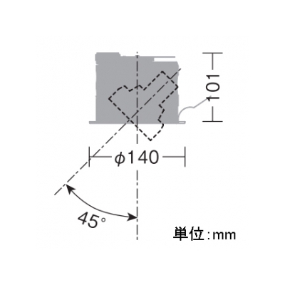 DAIKO LEDユニバーサルダウンライト ランプ交換型 φ70ダイクロハロゲン150W形100W相当 埋込穴φ125mm ランプ別売 ブラック  LZD-91307XB 画像2