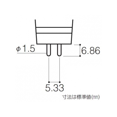 パナソニック ハロゲン電球 ダイクロビーム 50ミリ径 12V 20W 狭角 GU5.3口金  JR12V20WKN/5-H2 画像2