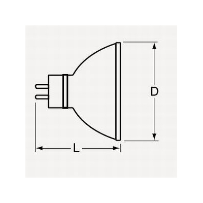 ウシオライティング ★ハロゲンランプ JRφ50 12V 50W形 狭角 GU5.3口金  JR12V35WLN/K-H 画像2