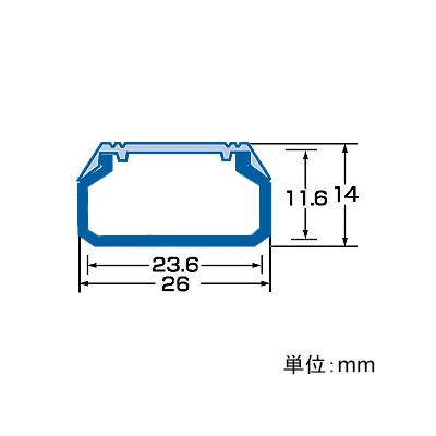 サンワサプライ ケーブルカバー 角型 幅26.0mm 両面テープ付 ブラウン  CA-KK26BR 画像3