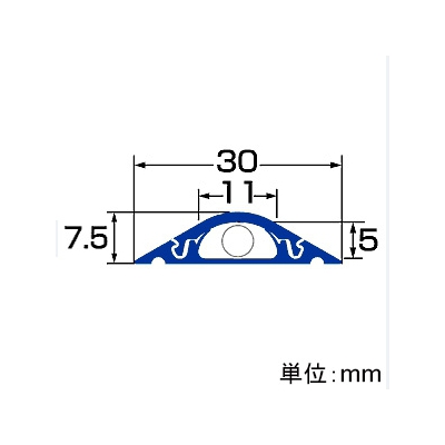 サンワサプライ ケーブルカバー ハードタイプ 幅30mm アイボリー  CA-R30 画像4