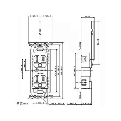 パナソニック フルカラー埋込アース付ダブルコンセント 接地リード線付 15A 125V 緑  WN1518G 画像2