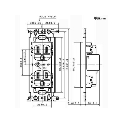 パナソニック フルカラー埋込接地ダブルコンセント 接地リード線なし 15A 125V 緑  WN1512GK 画像2