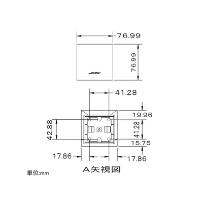 スピーカー 露出型 壁掛/天井吊兼用タイプ 200W サテライトスピーカー