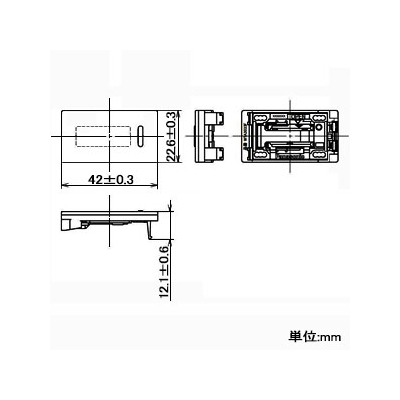 パナソニック 埋込スイッチ用ハンドル 表示付 ネーム付 トリプル マットベージュ  WTA3033F 画像2