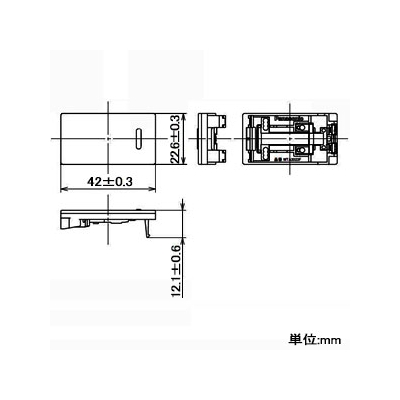 パナソニック 埋込スイッチ用ハンドル 表示付 ネームなし トリプル マットベージュ  WTA3023F 画像2