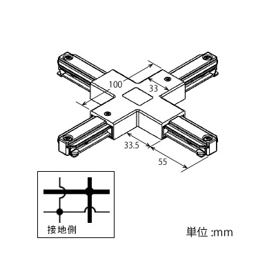 東芝 +形ジョインタ Ⅵ形 引き込み用端子・接地極端子付 シルバー  NDR0237S 画像5