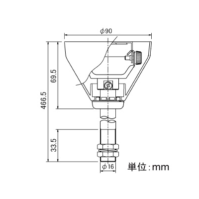 東芝 パイプ吊具 Ⅵ形 長さ50cm 白  NDR0313 画像5