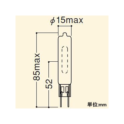 岩崎電気 セラミックメタルハライドランプ セラルクスTC 70W 電球色 透明形 電子安定器専用 G8.5口金  MT70CEH-LW/G8.5 画像2