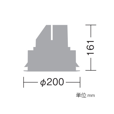 DAIKO ダウンライト LZ4 モジュールタイプ CDM-TP70W相当 埋込穴φ175mm 配光角60° 制御レンズ付 電源別売 白色タイプ ホワイト  LZD-60816NW 画像2