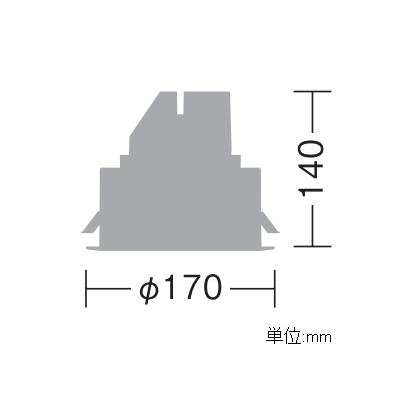 DAIKO ダウンライト LZ2 モジュールタイプ FHT42W相当 埋込穴φ150mm 配光角60° 制御レンズ付 電源別売 白色タイプ ホワイト  LZD-60815NW 画像2