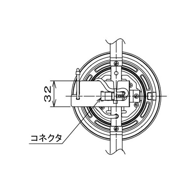 DAIKO ベースダウンライト 軒下用 LZ1タイプ 電源別売 配光角30° 埋込穴φ100 防滴形 FHT32W相当 温白色 黒  LZW-60787AB 画像2