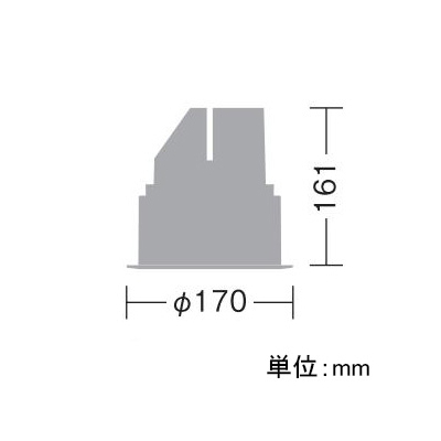 DAIKO LEDダウンライト LZ4 モジュールタイプ CDM-TP70W相当 埋込穴φ150mm 配光角50° 制御レンズ付 電源別売 白色タイプ ホワイト  LZD-60756NW 画像2