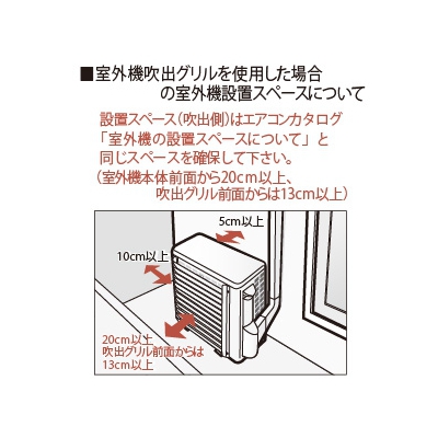 パナソニック 室外機吹出グリル 縦方向吹出し  DAG7301 画像3