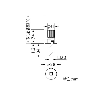 山田照明 LED一体型ダウンライト ドレスタイプ ダイクロハロゲン40W相当 電球色 配光角度23° 天井切込穴φ50mm 電源別売  DD-3455-LL 画像3