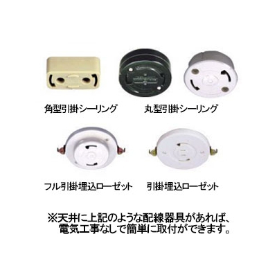 LEDランプ交換型シャンデリア ～6畳用 非調光 LED電球7.8W×4 電球色