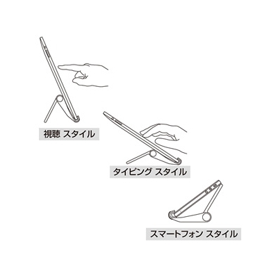 サンワサプライ iPadスタンド ブラック  PDA-STN7BK 画像4