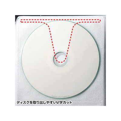 サンワサプライ DVD・CDファイルケース 120枚収納 背表紙・フィンガーホール付 ブラック  FCD-FL120BK 画像4