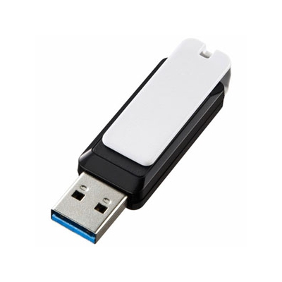 サンワサプライ USB3.0メモリ 8GB 高速USBメモリ スイング式キャップ付 UFD-3SW8GBK