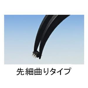 エンジニア ESDピンセット 先細曲りタイプ 先端0.6mm 全長130mm  PTZ-43 画像2