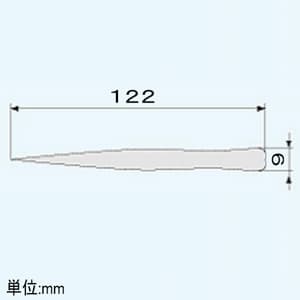 エンジニア 430耐食性エコノミーピンセット 曲型タイプ 全長122mm 先端ギザ付  PTS-03 画像2