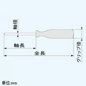 エンジニア パールドライバー 先端(-)1.6×0.3mm 全長55mm  DZ-01 画像2