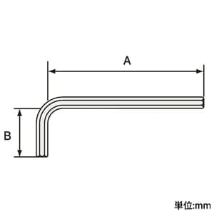 エンジニア 六角レンチ ミリサイズレンチ 対辺1.5mm  TWH-11 画像2