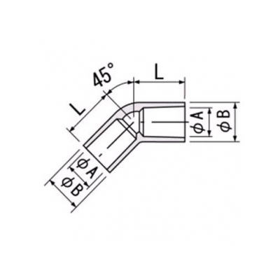 因幡電工 エルボ45°  NDF-20 画像2