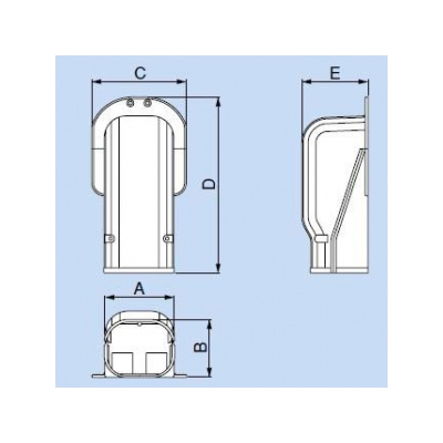 因幡電工 スリムダクトSD ウォールコーナー 壁面取り出し用 77タイプ ホワイト  SW-77-W 画像3