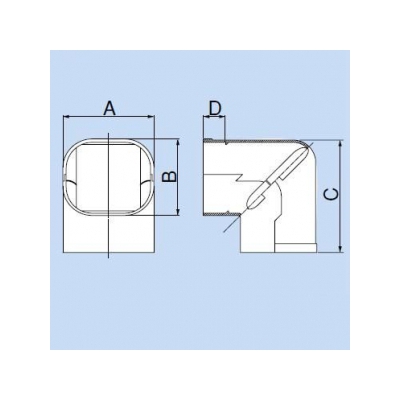 因幡電工 スリムダクトSD スリムコーナー立面90° 曲り 77タイプ ホワイト  SC-77-W 画像4