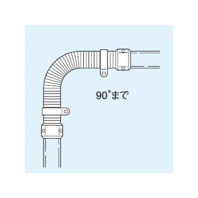 因幡電工 スリムダクトSD フリーコーナー 自在継手 アイボリー  SF-66-1000-I 画像5