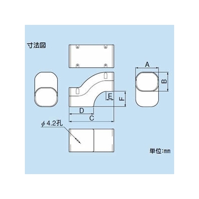 因幡電工 スリムダクトLD 段差継手 90タイプ ホワイト  LDIF-90-W 画像3