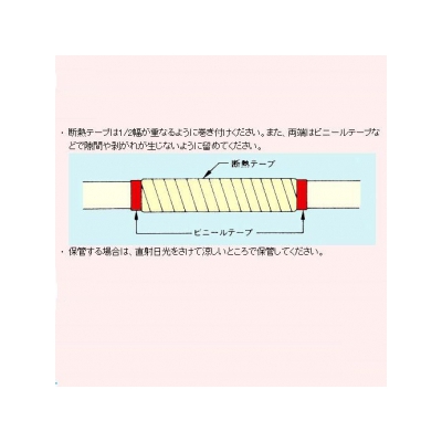 因幡電工 断熱粘着テープ 50mm×20m 保温厚3mm  DHV-5020 画像2