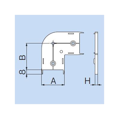 因幡電工 給水・給湯用配管化粧カバー(屋内用) 《リフォームダクトJD》 JK用スペーサー  JKS-20 画像2