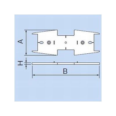 因幡電工 給水・給湯用配管化粧カバー(屋内用) 《リフォームダクトJD》 JX用スペーサー  JXS-1320 画像2