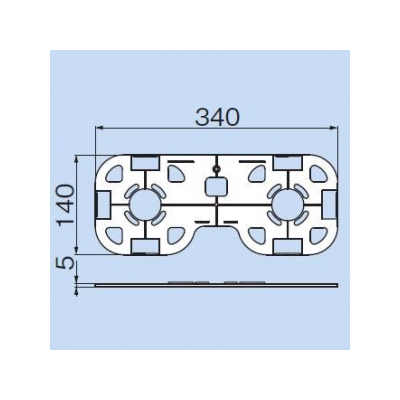 因幡電工 給水・給湯用配管化粧カバー(屋内用) 《リフォームダクトJD》 JMB用スペーサー  JMBS-13 画像2