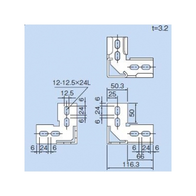 因幡電工 アングルコーナー コーナー部・3～4方向分岐(外嵌合)  LAK-4 画像2