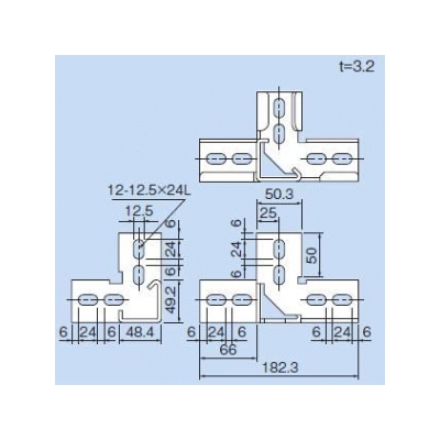 因幡電工 アングルコーナー コーナー部・4～5方向分岐(外嵌合)  LAK-5 画像2