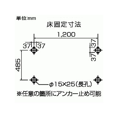 日晴金属 PCキャッチャー 二段置用 高さ2145mm 平地二段ねじない組立 溶融亜鉛メッキ仕上げ 《goシリーズ》  PC-NJ60WH 画像3