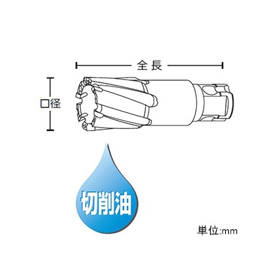 ユニカ 超硬ホールソー 《メタコアマックス25》 ワンタッチタイプ 回転専用 口径11.5mm ワンタッチ&サイドロック兼用シャンク シャンク径19.04mm  MX25-11.5 画像3