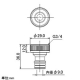 カクダイ メタルネジ口金20 散水・屋外冷却用 取付ネジG3/4 パッキン付 567-021 画像2