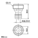カクダイ メタルネジニップル 散水・屋外冷却用 取付ネジG3/4 567-041 画像2