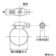 カクダイ 強力キカイバンドA 散水・屋外冷却用 ホース用 締付範囲12～22mm 5360-C 画像2