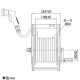 カクダイ レトロホースリール 散水・屋外冷却用 ブラウン 553-802 画像2