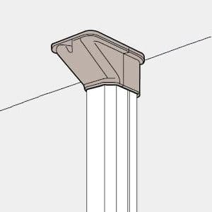 パナソニック 《スッキリダクト》 コーナーカバー 100型 ブラウン DAS7010A 画像2