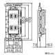 パナソニック 埋込アースターミナル付ダブルコンセント 15A 125V 絶縁枠付 セラミックホワイト WTL153249W 画像2