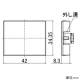 パナソニック ブランクチップ ダブル用 スイッチ取付枠用 マットグレー WTA30201H 画像2
