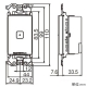 パナソニック タッチLED調光スイッチ 親器・受信器 4線式 適合LED専用3.2A 逆位相タイプ マットホワイト WTY54173W 画像2