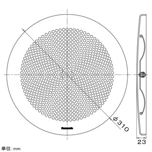 パナソニック 専用ルーバー 25タイプ用 天井埋込形換気扇用 丸形・丸穴タイプ ホワイト FY-25L61 画像2